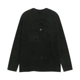 chrome hearts t-shirt manches longues pour unisexe s_126b323